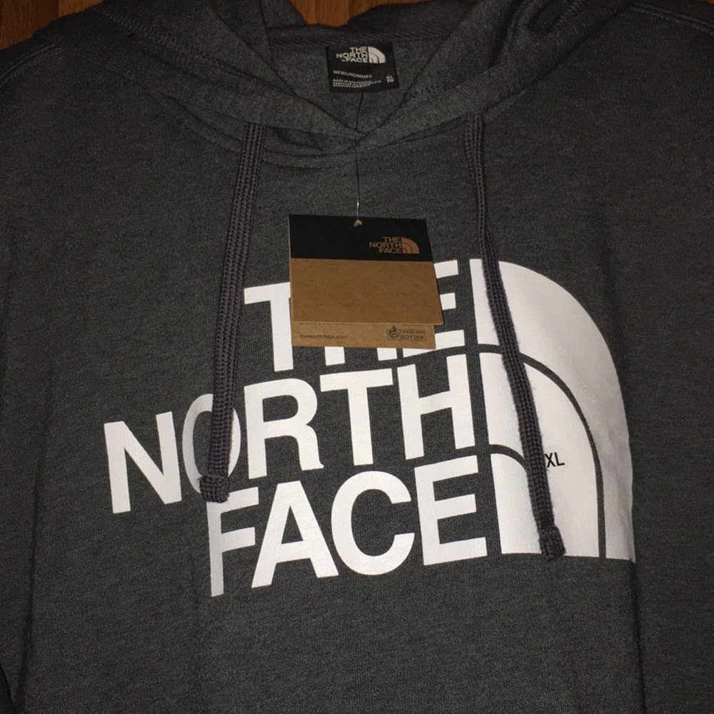 💋🏈New X-Large Gray The North Face Hoodie - Picture 6 of 7